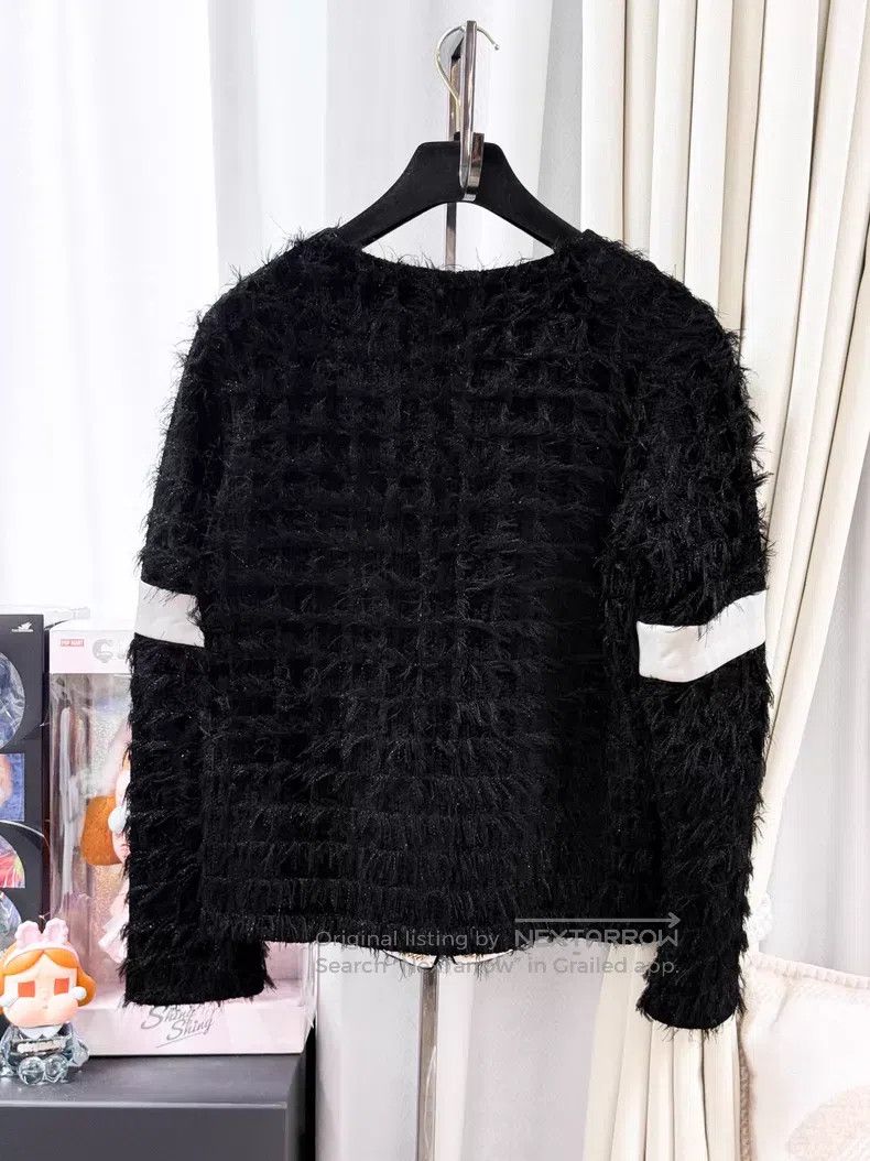Chanel Chanel Tassel white cuff stitching woven long-sleeved jack Size XS / US 0-2 / IT 36-38 - 3 Thumbnail