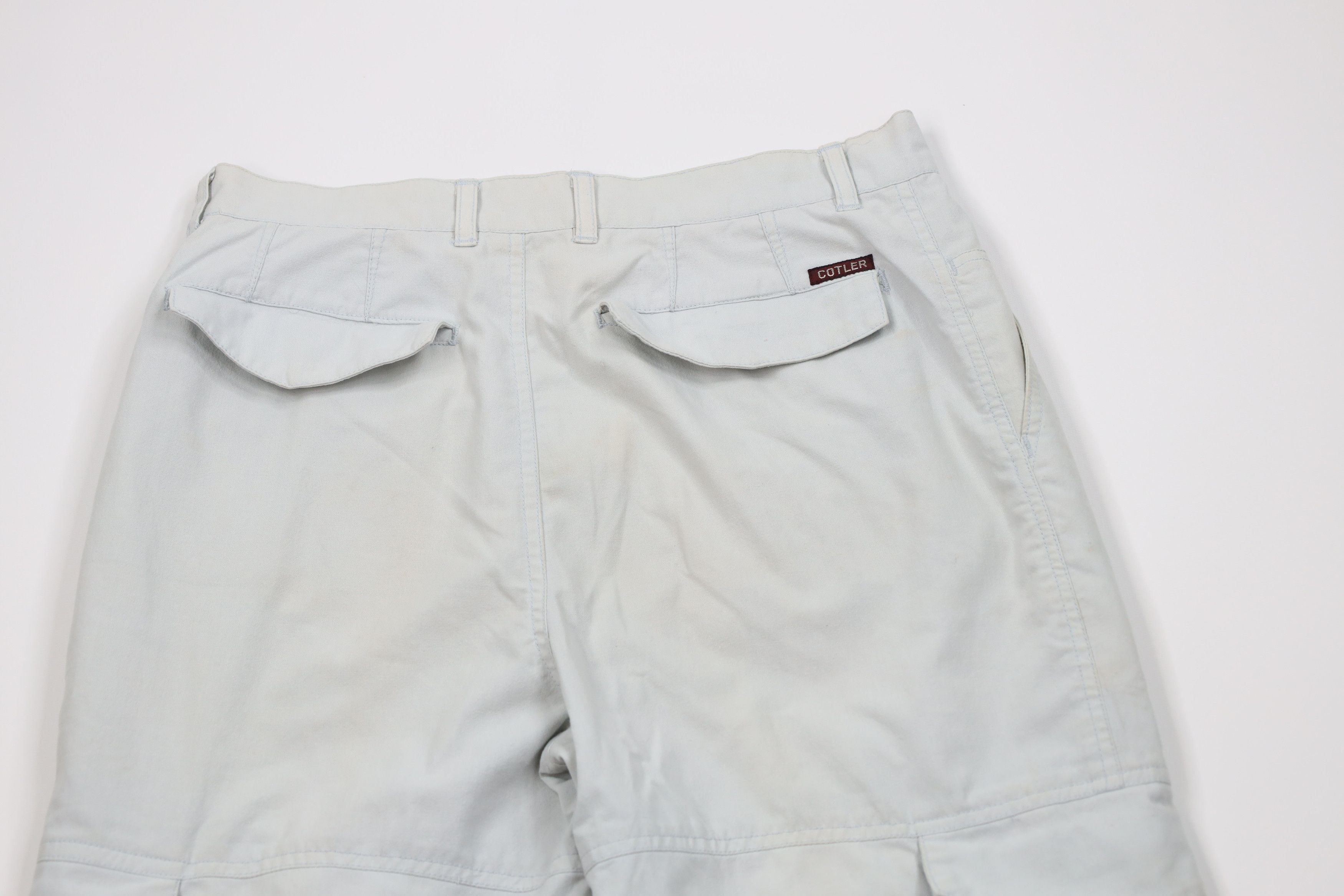 Vintage Vintage 80s 90s Streetwear Tapered Leg Cargo Pants Blue Size US 30 / EU 46 - 12 Thumbnail