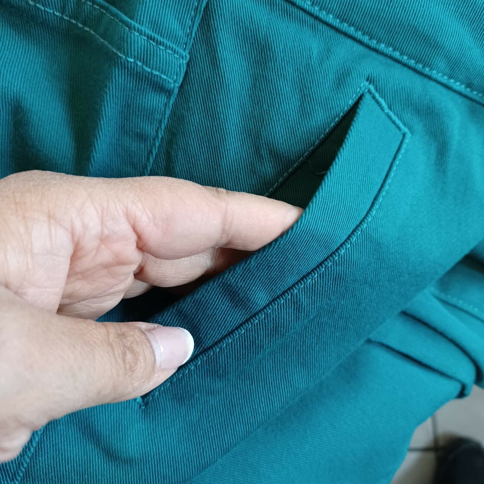 Gloria Vanderbilt Women Pant Sz 4 Logo By Lori Goldstein Stretch Twill Boyfrie Size 27" / US 4 / IT 40 - 9 Thumbnail