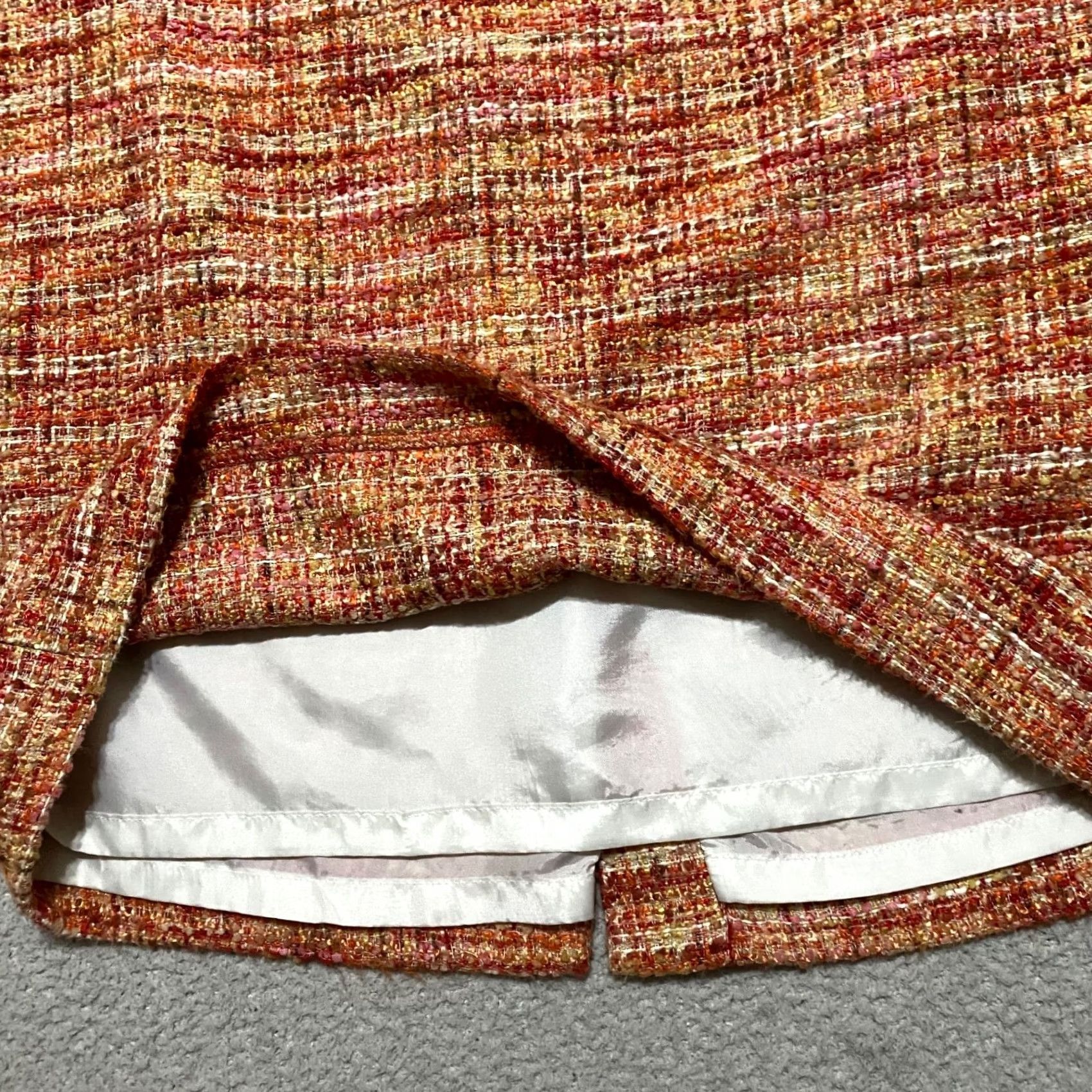 Talbots Talbots Womens 10 Skirt Multicolor Tweed Pencil Straight Office Business Lined Size 32" / US 10 / IT 46 - 7 Thumbnail