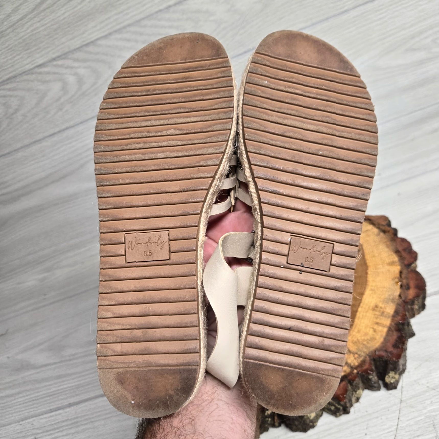 Vintage Wonderfly White Sandals Cushioned Footbed Adult Women's 8.5 Rope Slide Shoes Size US 9 / IT 39 - 5 Thumbnail