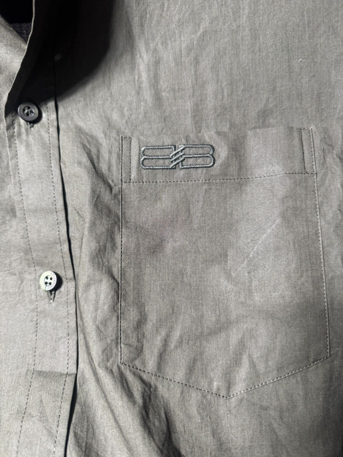 Balenciaga Balenciaga Oversized Button Up Shirt - Olive Size US XL / EU 56 / 4 - 4 Thumbnail