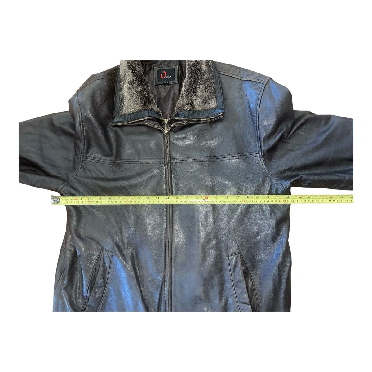 Other Oxide Men’s Brown leather coat with zip out Lining faux fur Size US XXL / EU 58 / 5 - 14 Thumbnail
