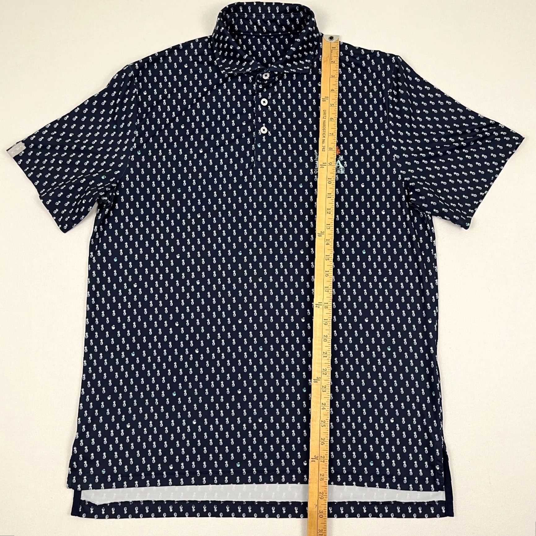 RLX Ralph Lauren RLX Ralph Lauren Polo Shirt Golf Ocean Course Kiawah Mens L Blue Pineapple Vintage? No (not vintage) Size US L / EU 52-54 / 3 - 5 Thumbnail
