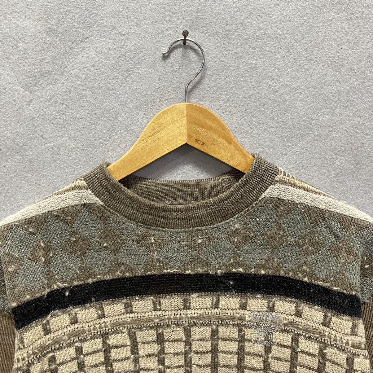 MCM Vintage 90s MCM Pattern Knit Sweater Made in Japan Size US M / EU 48-50 / 2 - 2 Thumbnail