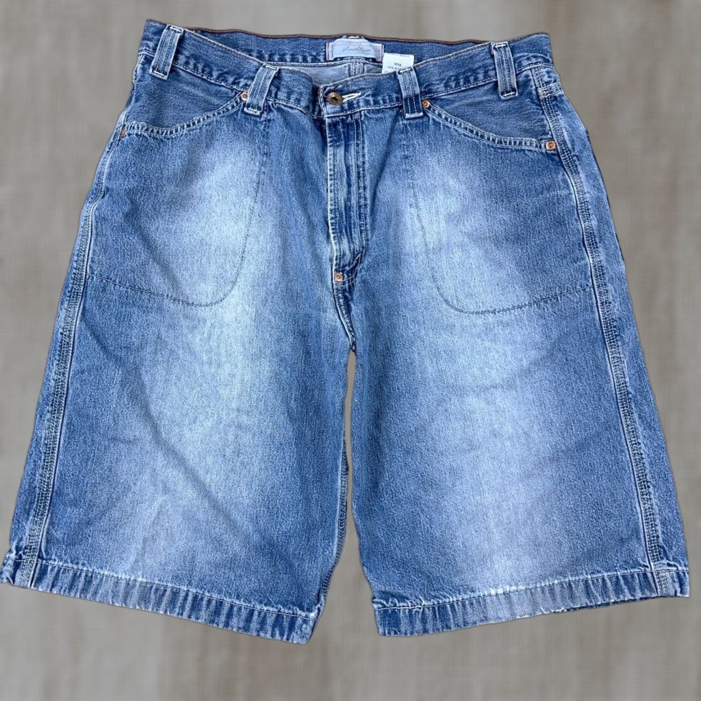 Levi's VINTAGE Levi's Short Men 36 Relaxed Denim 10 in 5-Pocket Blue Medio Wash Jorts 2000s 90s Logo Mens Size US 36 / EU 52 - 1 Thumbnail