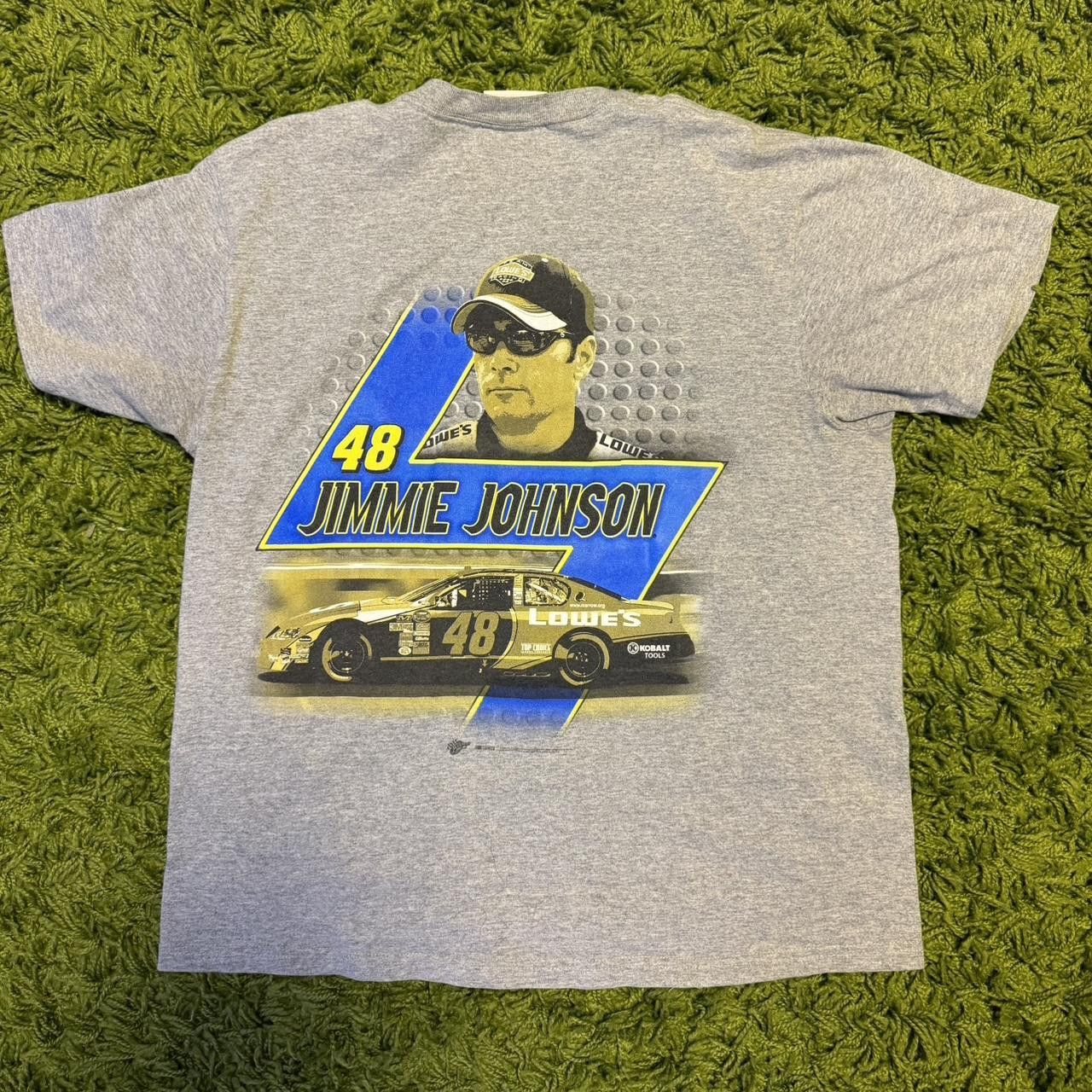 Winners Circle Vintage 90s Boxy Fit Jimmie Johnson Shirt Size US L / EU 52-54 / 3 - 2 Thumbnail