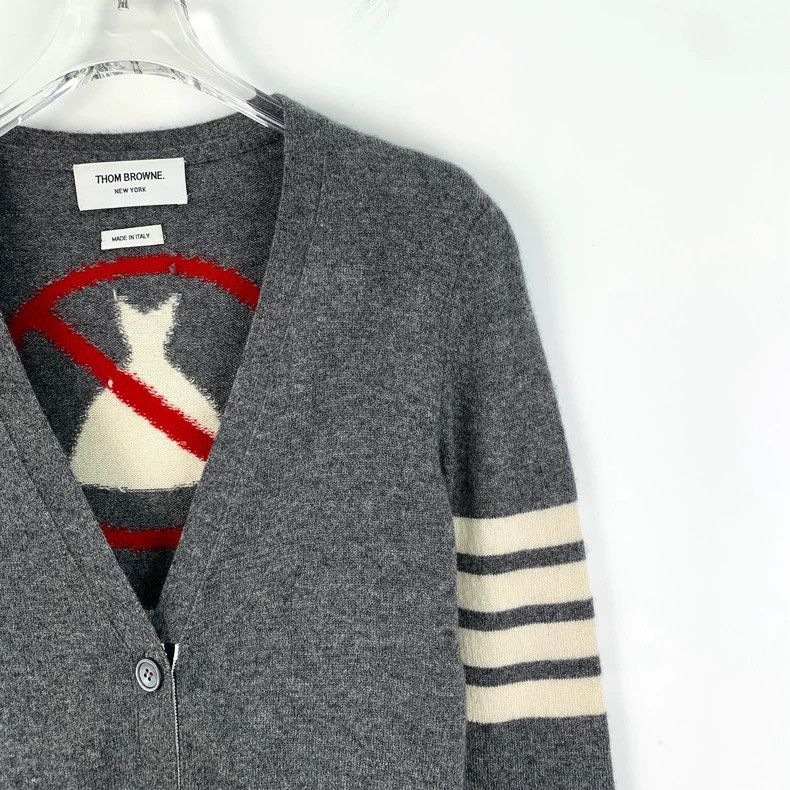 Thom Browne Thom Browne Long sleeve knit cardigan Size XS / US 0-2 / IT 36-38 - 3 Thumbnail
