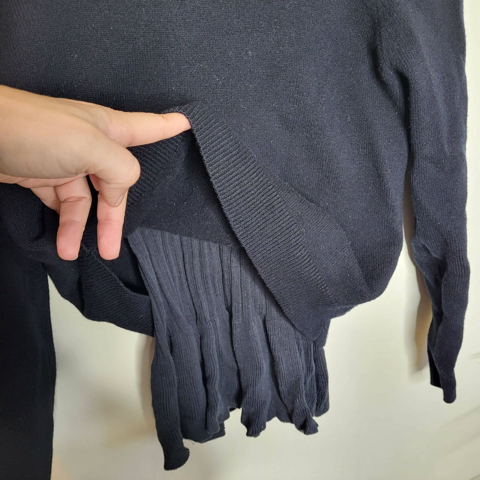 Derek Lam 10 Crosby Derek Lam 10 Crosby Long Sleeve Shoulder Cut-Out Ruffle Hem Size S / US 4 / IT 40 - 5 Thumbnail