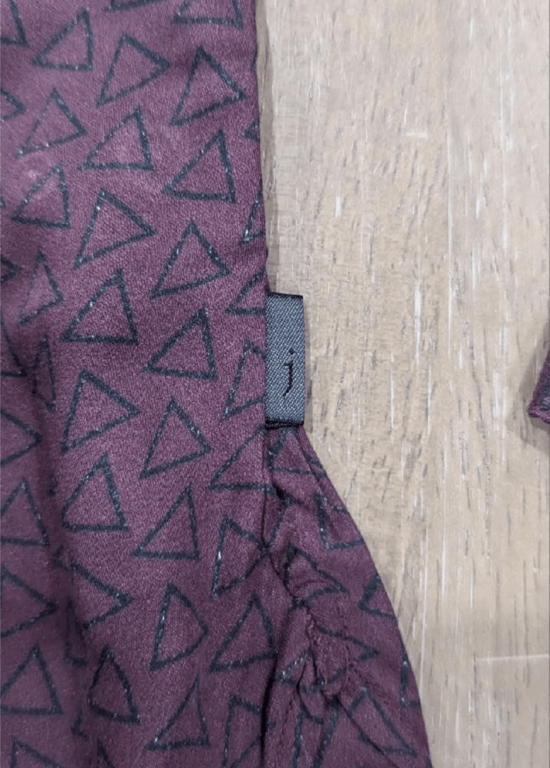 John Varvatos John Varvatos Ross Geometric Button Up Shirt Dark Plum Small Size US S / EU 44-46 / 1 - 4 Thumbnail