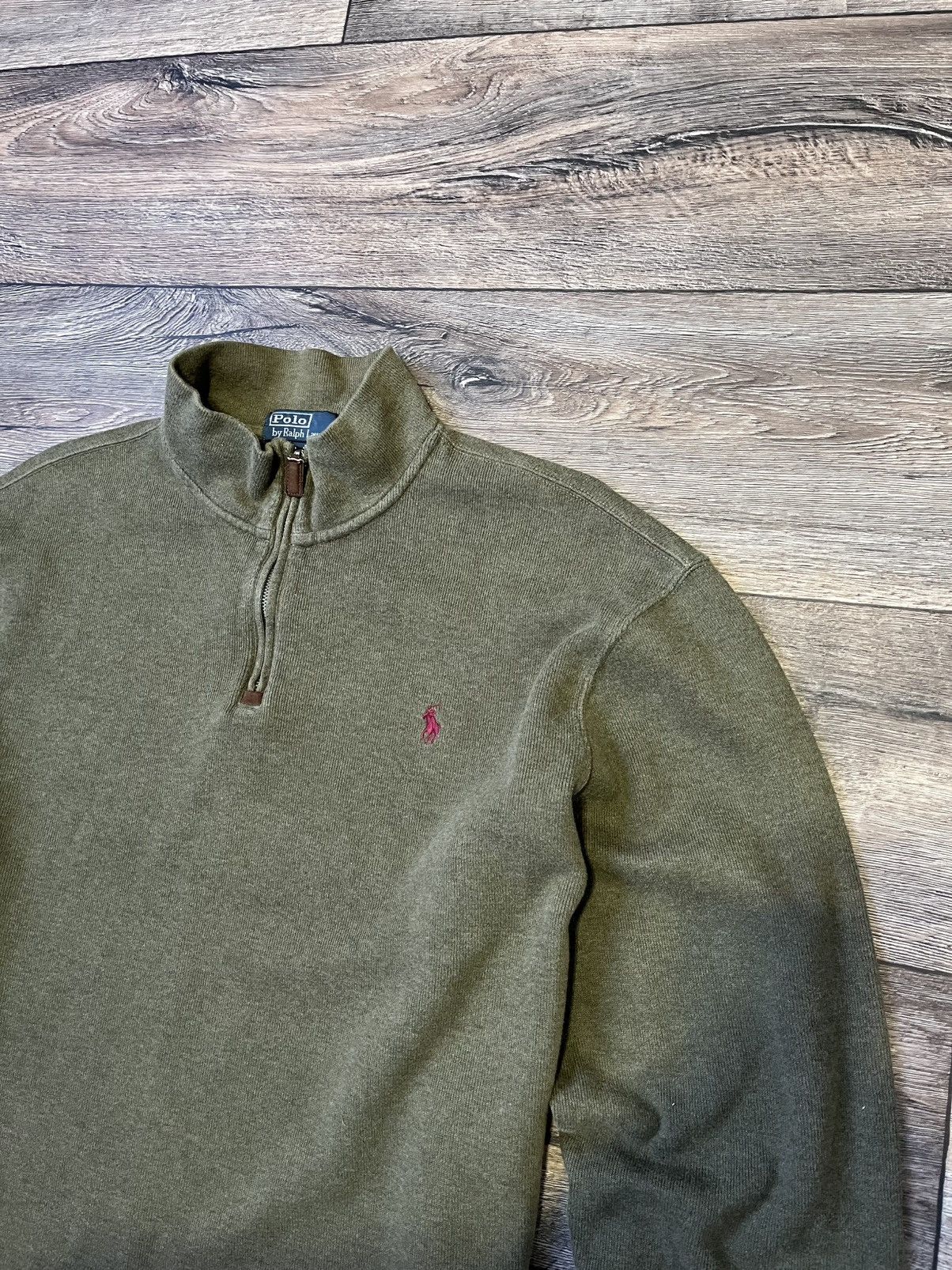 Polo Ralph Lauren × Ralph Lauren × Vintage Vintage Polo Ralph Lauren 3/4 Zip Cotton Pullover Jumper XXL Size US XXL / EU 58 / 5 - 4 Thumbnail
