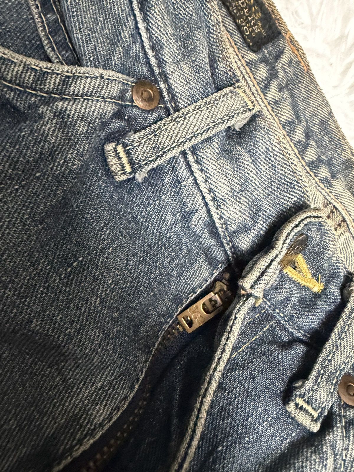 Vintage Vintage Lee Riders Cowboy Bootcut Flared Rusty Mudwash Jeans Size US 30 / EU 46 - 4 Thumbnail