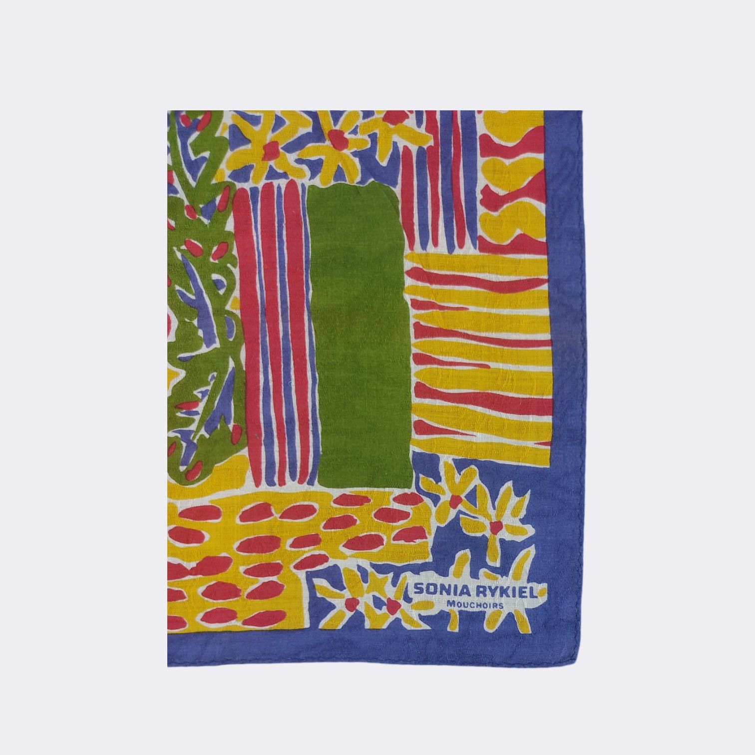 Sonia Rykiel Vintage Sonia Rykiel Abstract Patchwork Floral Silk Scarf Size ONE SIZE - 3 Thumbnail