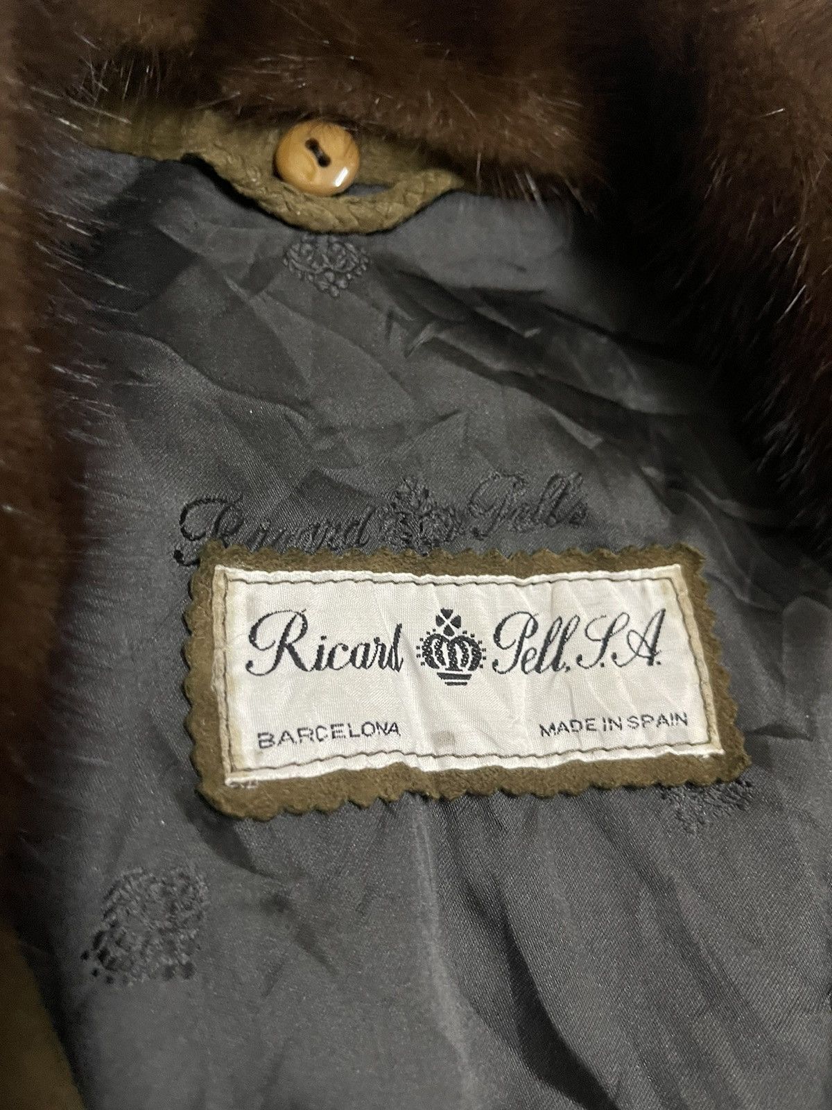 Pelle Pelle VINTAGE RICHARD PELL MOLE SKIN MINK COLLAR JACKET Size US L / EU 52-54 / 3 - 5 Thumbnail