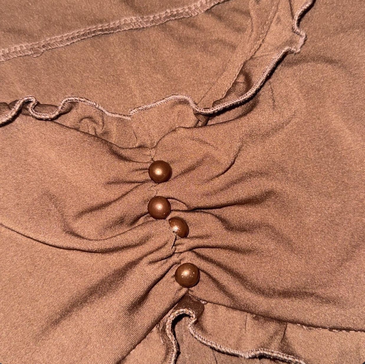 Other brown ruffled flowy top Size M / US 6-8 / IT 42-44 - 3 Thumbnail