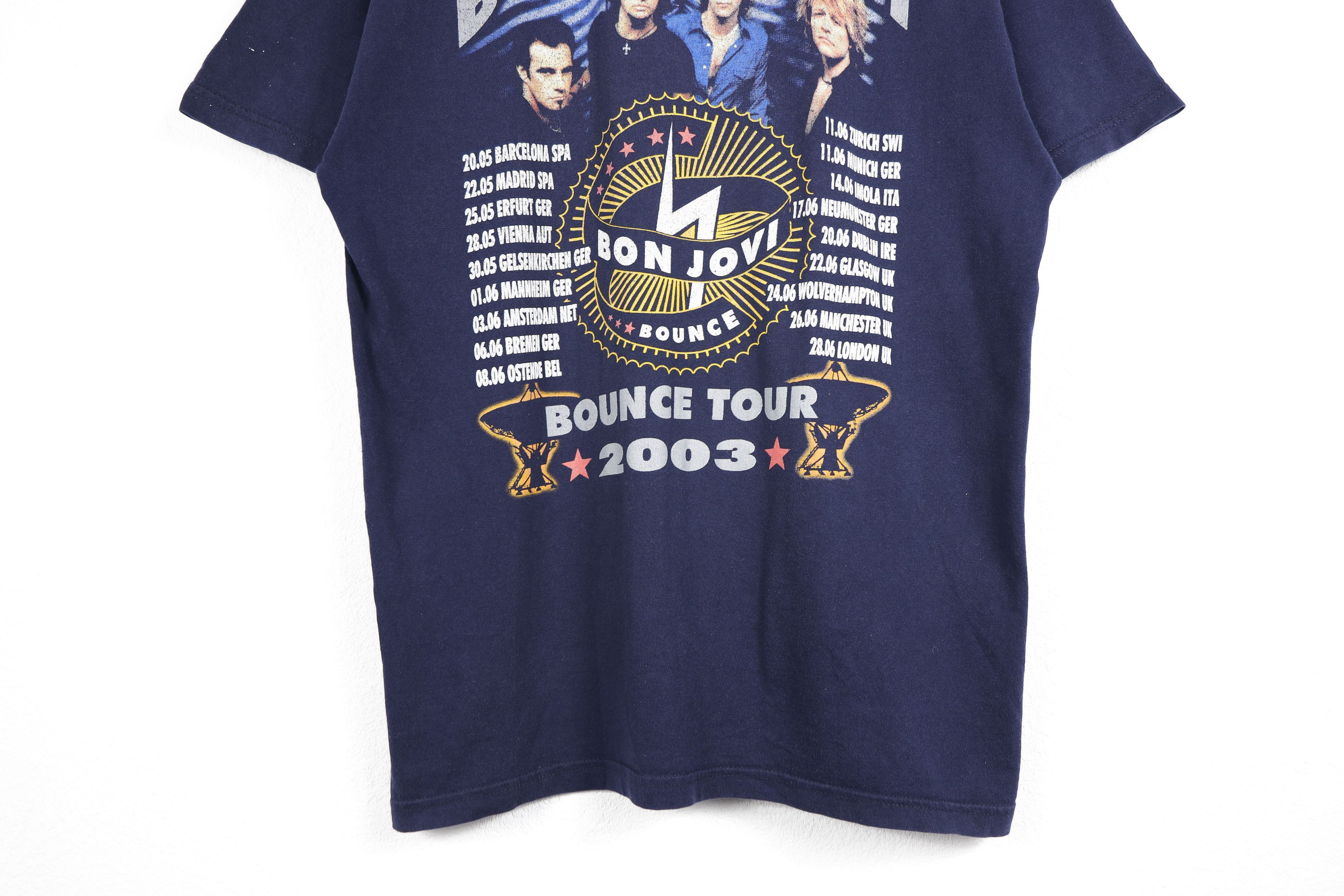 Bon Jovi Vintage Bon Jovi 2003 Bounce Tour Graphic Tee T-shirt Size US L / EU 52-54 / 3 - 10 Thumbnail