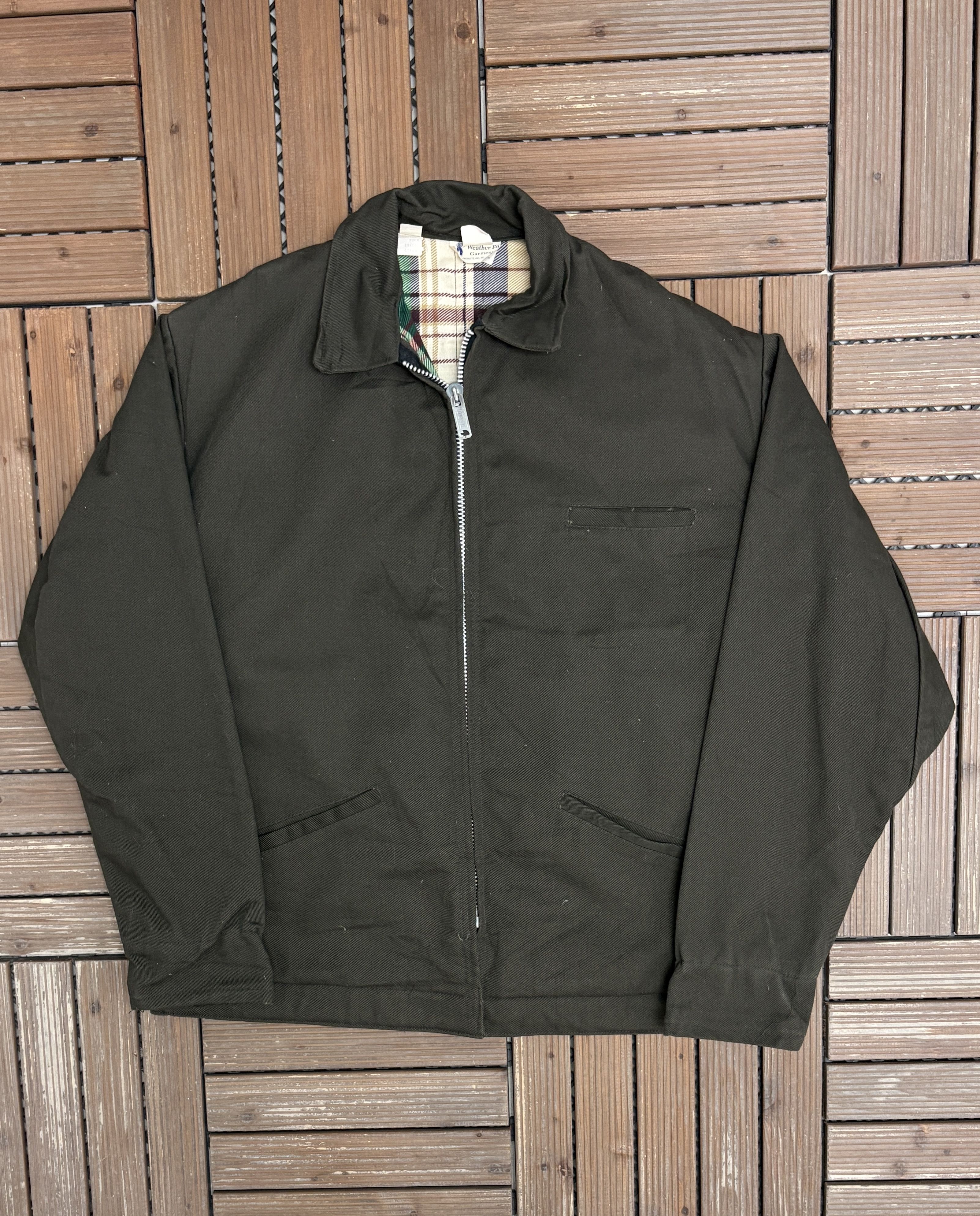 Vintage Weather For Garment Vintage Grey Workwear Jacket Size US XL / EU 56 / 4 - 1 Thumbnail