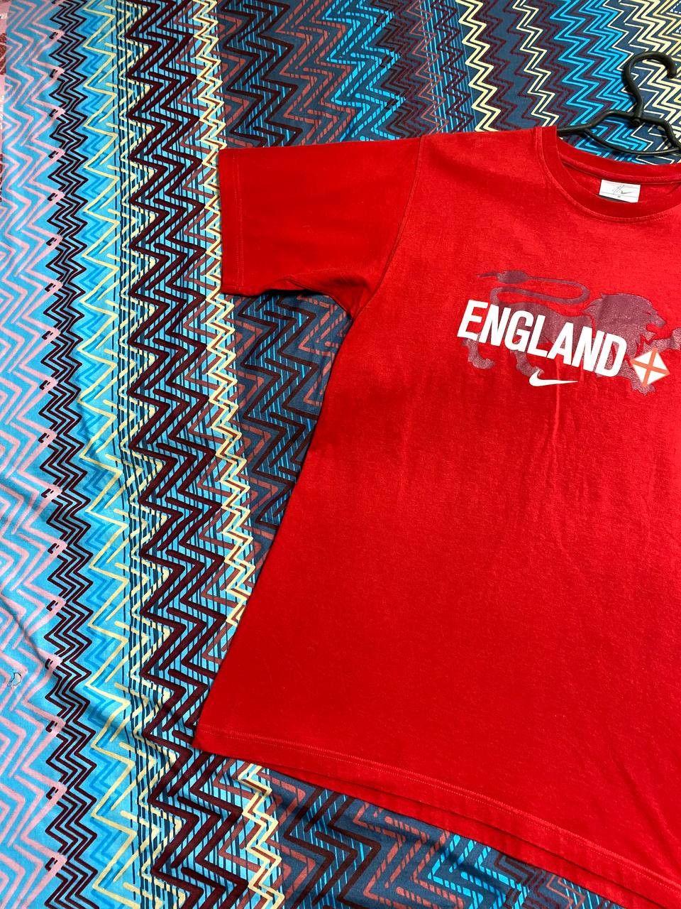 Nike × Vintage Rare Vintage T-Shirt Nike Centr Logo Small Swoosh. Size US M / EU 48-50 / 2 - 6 Thumbnail