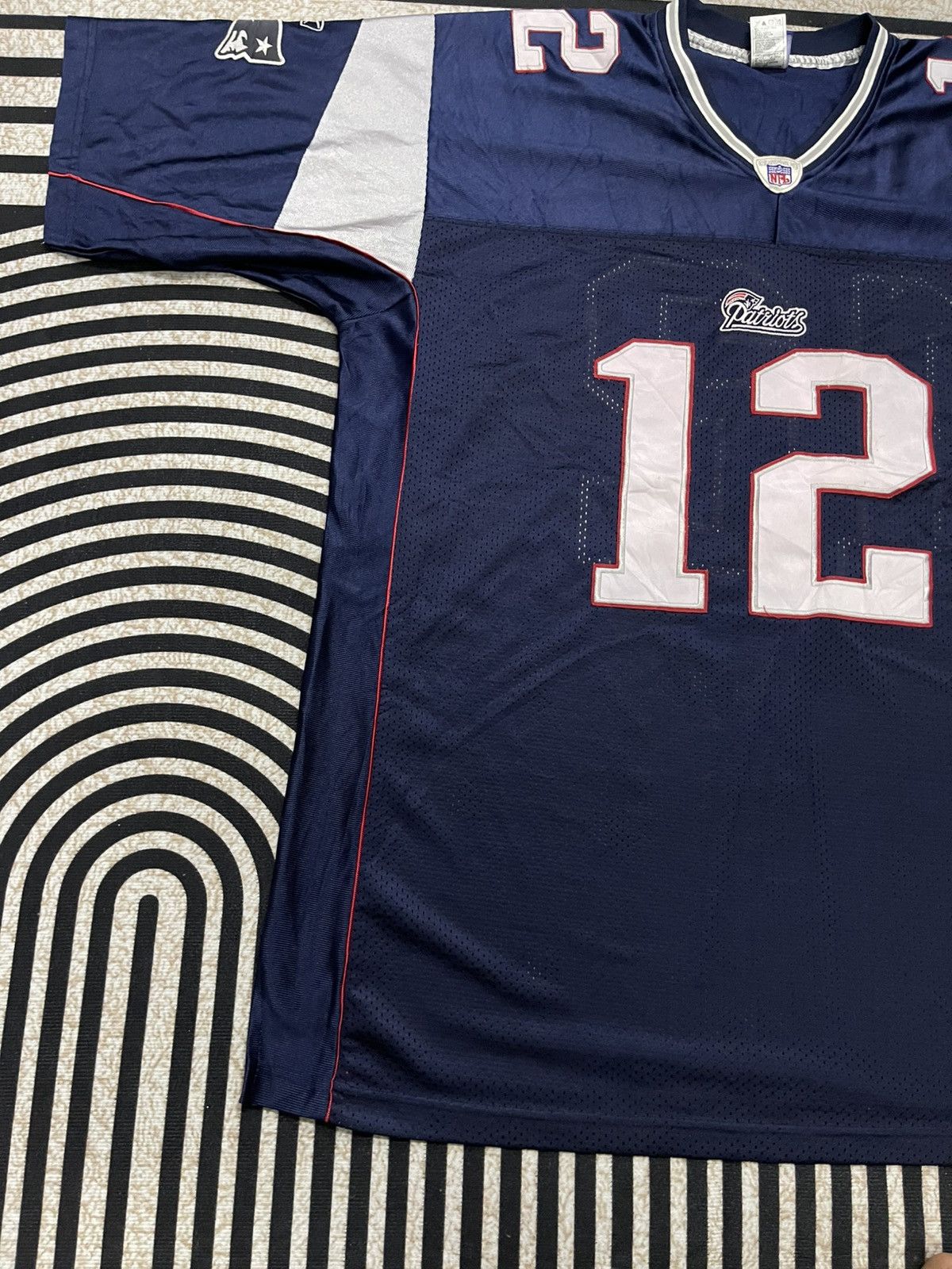 NFL × Reebok VINTAGE NFL NEW ENGLAND PATRIOTS JERSEY TOM BRADY 12 Size US XXL / EU 58 / 5 - 3 Thumbnail