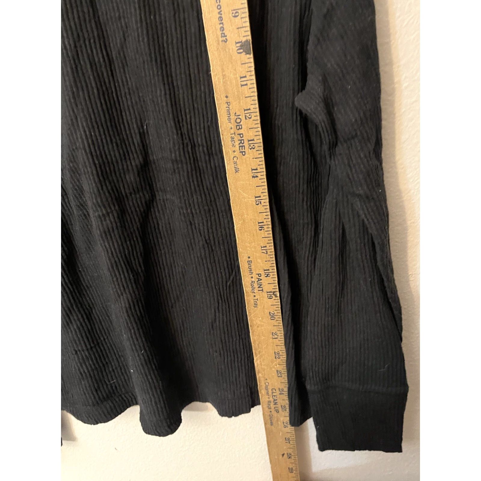 Ann Taylor VINTAGE Ann Taylor LOFT Black Lightweight Henley Pullover Sweater XL Womens Size XL / US 12-14 / IT 48-50 - 4 Thumbnail