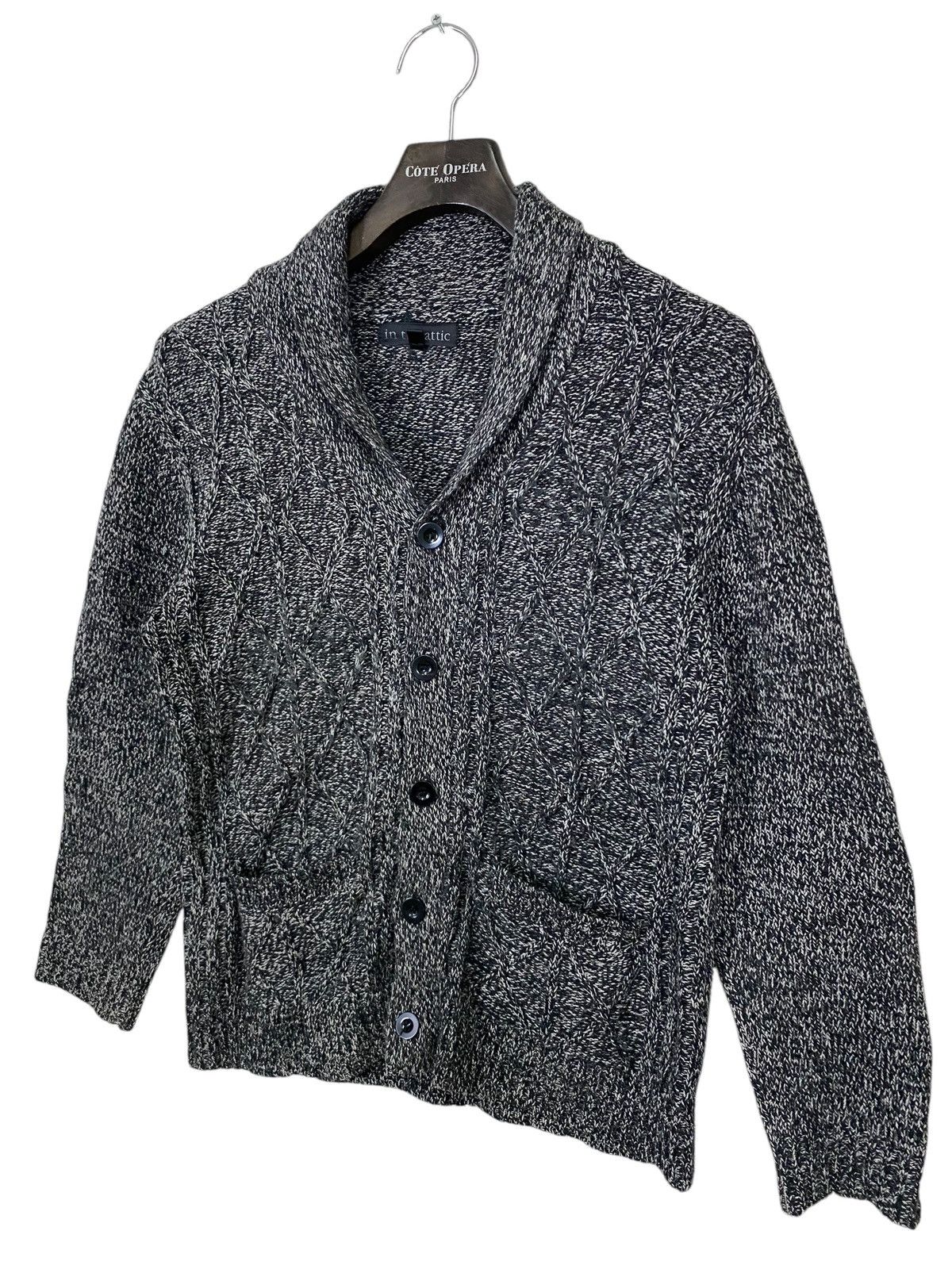 In The Attic × Seditionaries × Vintage In the attic knit cardigan double pocket undercover design Size US L / EU 52-54 / 3 - 4 Thumbnail