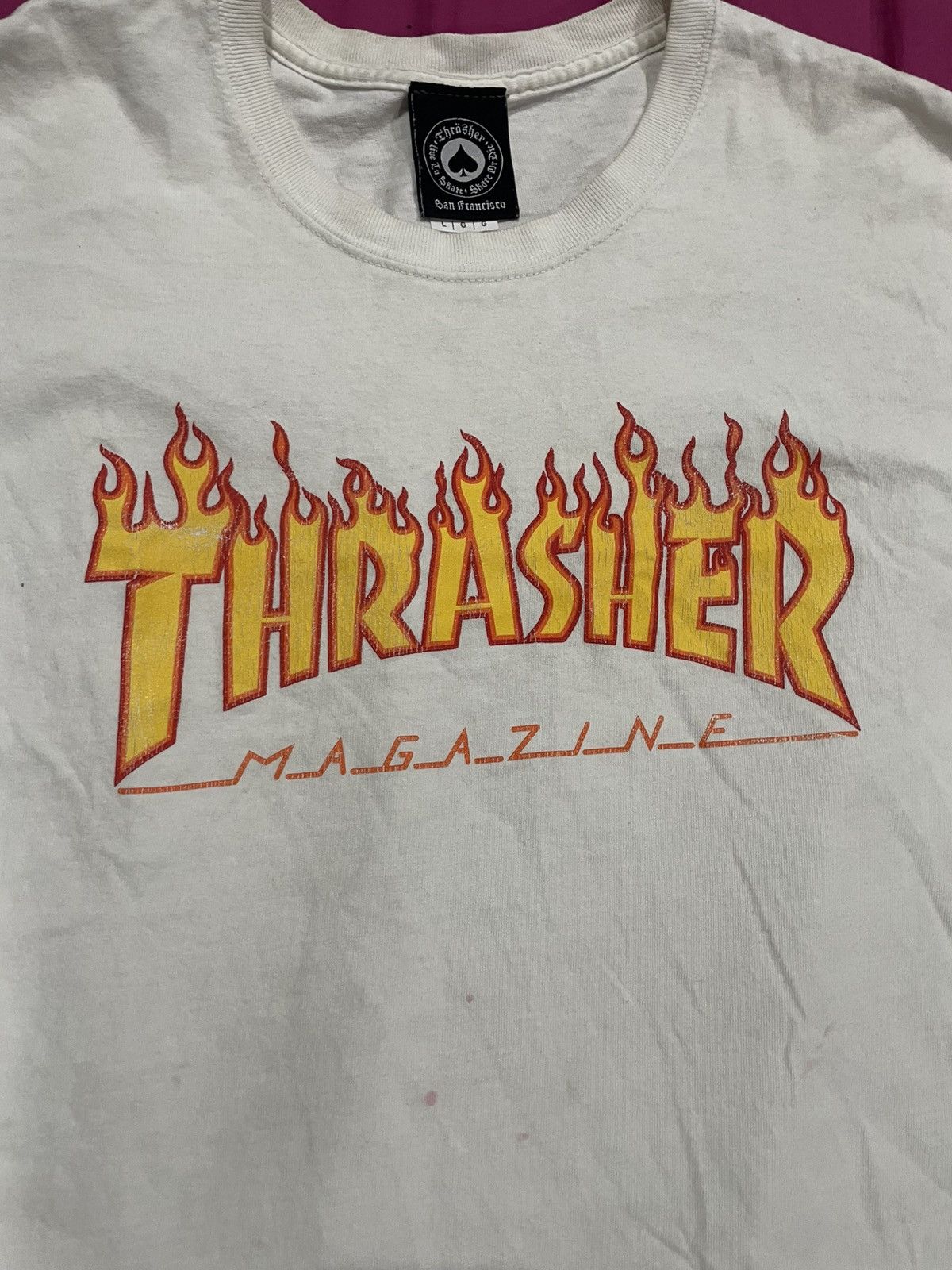 Thrasher RARE Thrasher Flame Logo Y2k Skater tee Size US L / EU 52-54 / 3 - 2 Thumbnail