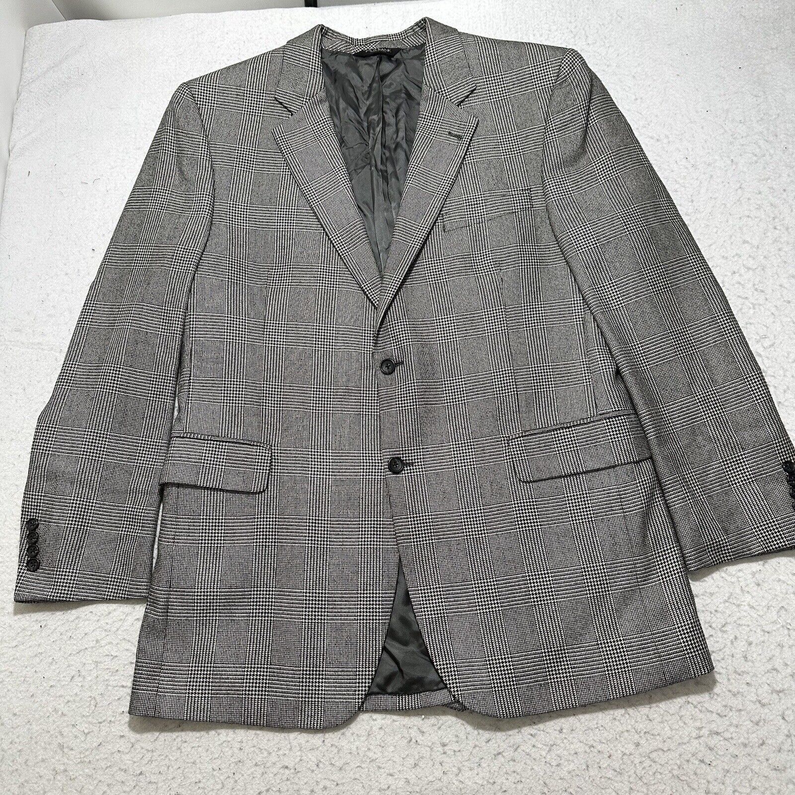 Jos. A. Bank Jos A Bank Men's 44L Silk Camel Hair Houndstooth Suit Jacket Size 44L - 1 Thumbnail