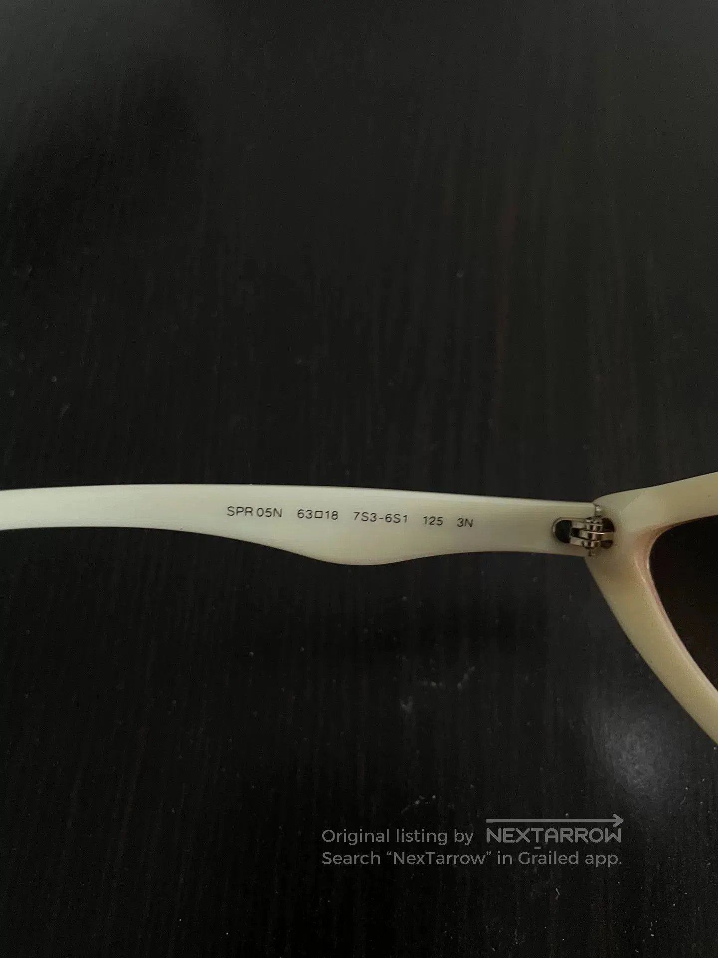 Prada Prada White Asymmetric Sunglasses. Size ONE SIZE - 5 Thumbnail