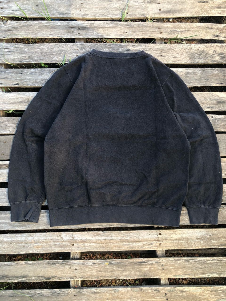Stussy × Vintage Vintage 00s Stussy N4 Big Logo Faded Sweatshirt Size US L / EU 52-54 / 3 - 2 Thumbnail