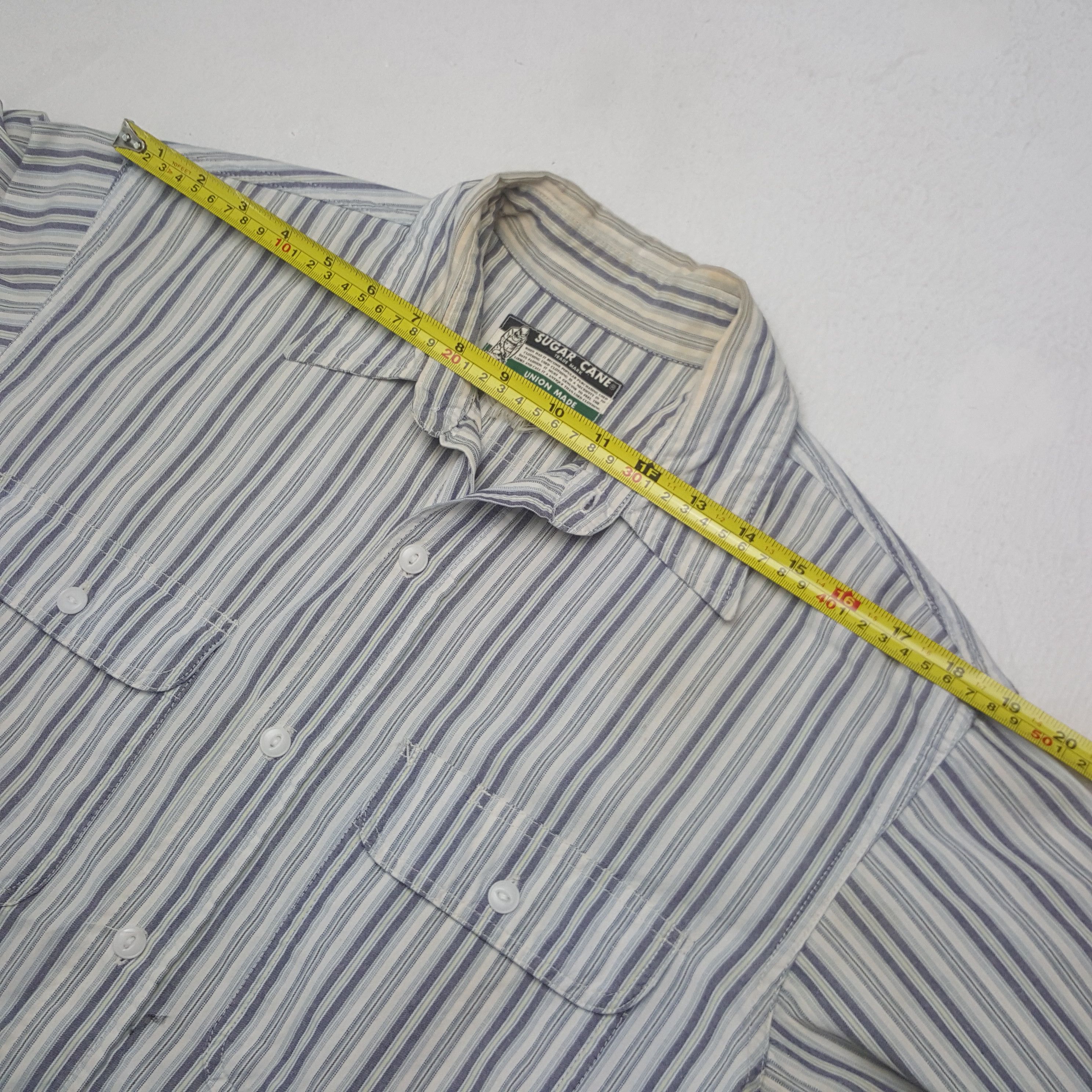Sugar Cane Vintage Sugar Cane Japanese Stripes Shirt Button Up C299N26 Size US L / EU 52-54 / 3 - 5 Thumbnail