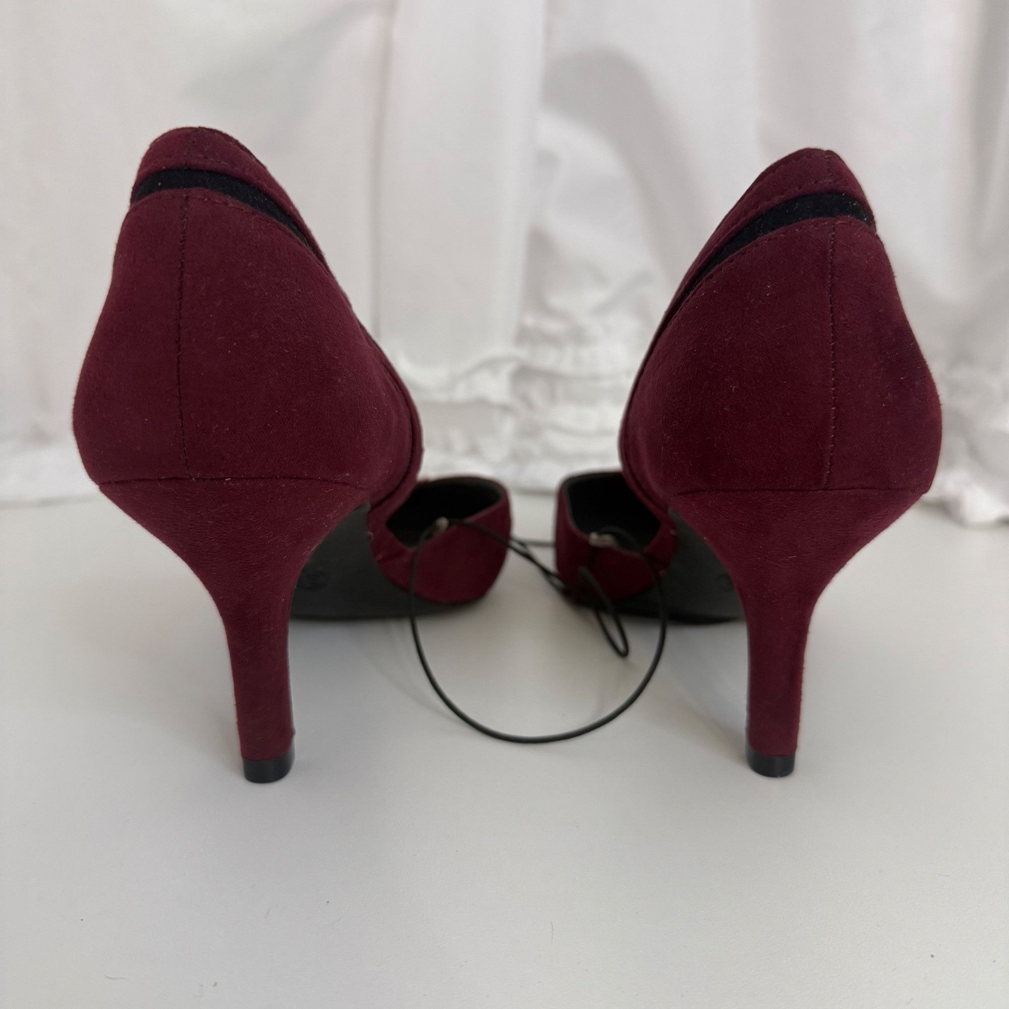 Other East 5th Wine Red Pointed Toe Heels 8.5M Womens EF Denny Fau Size US 8.5 / IT 38.5 - 3 Thumbnail