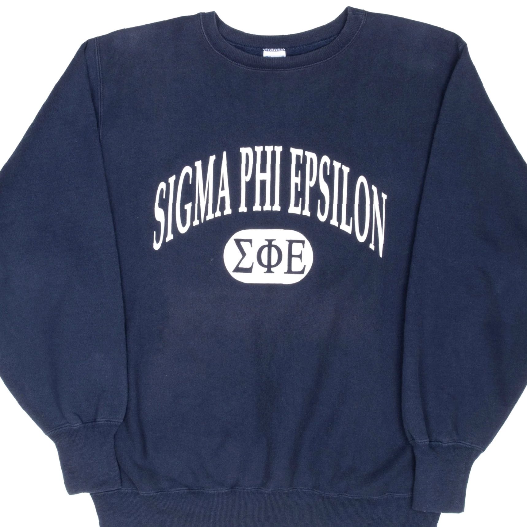 VINTAGE Champion REVERSE WEAVE Sigma Phi Epsilon Sweatshirt 1990s XL USA Blue Mens