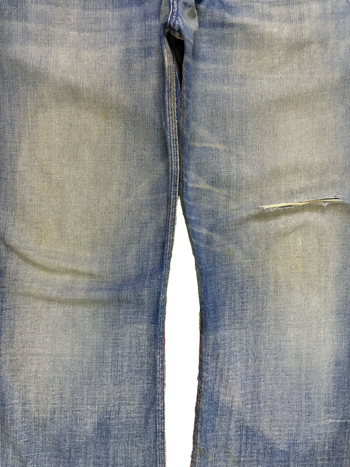 Diesel Vintage Diesel Button Fly Mud Wash Distressed Rip Flare Jean Size US 37 - 5 Thumbnail
