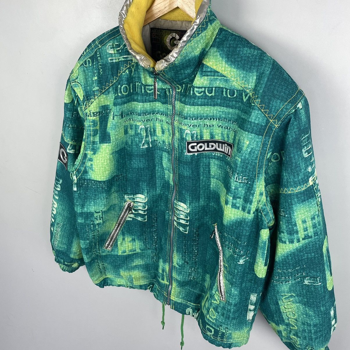 Goldwin × Japanese Brand Vintage Goldwin monogram bomber jacket made in Japan Size US L / EU 52-54 / 3 - 4 Thumbnail