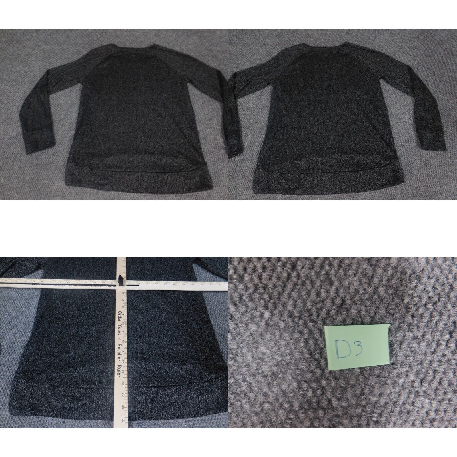 Old Navy Old Navy Womens Sweater Medium Gray Pullover Knit Puff Sleeve Round Neck Stretch Size M / US 6-8 / IT 42-44 - 8 Thumbnail