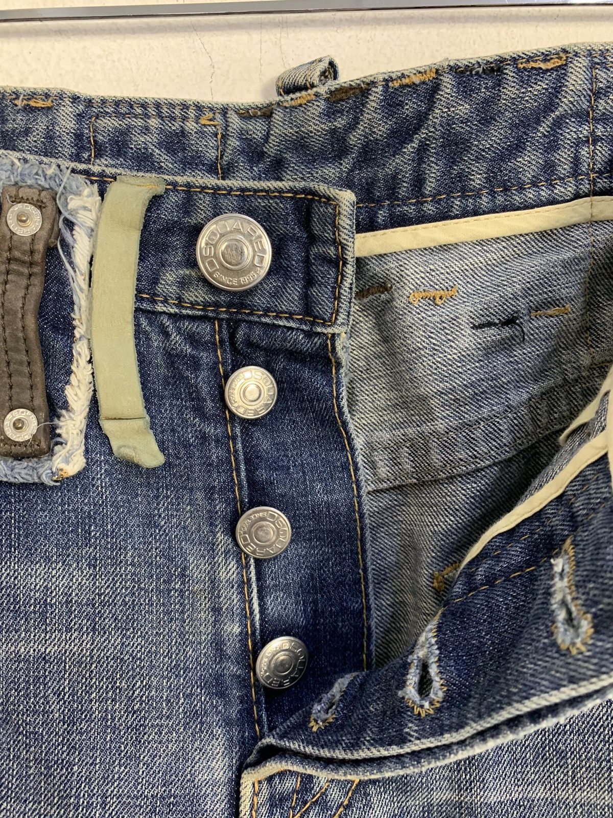 Dsquared2 Rare Dsquared2 DC/DC Denim Jeans Multicolor Hook Waist Size US 31 - 10 Thumbnail