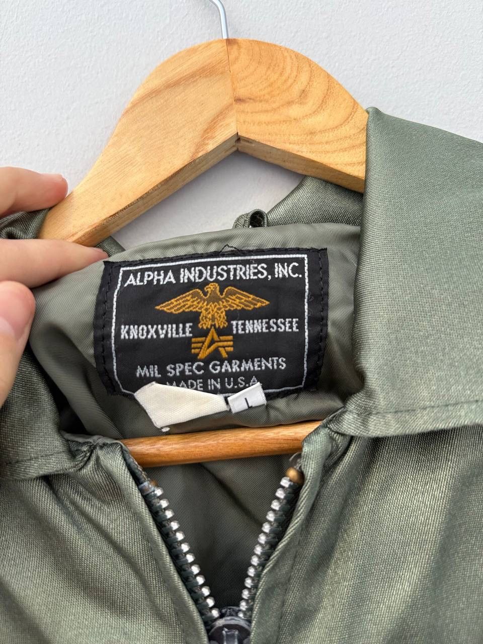 Alpha Industries Vintage Alpha Industries 1990s Made in USA Jacket Size US L / EU 52-54 / 3 - 4 Thumbnail