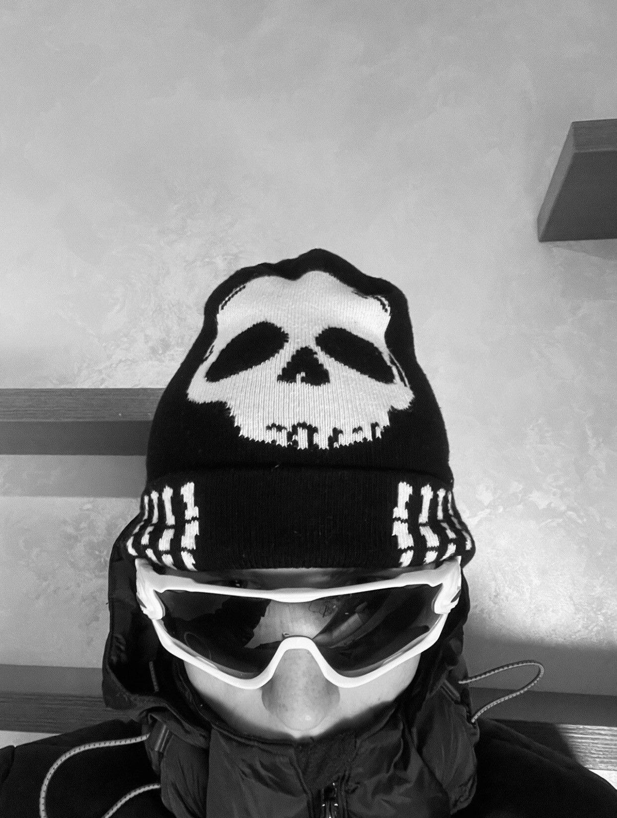 Vintage skeleton beanie hat Size ONE SIZE - 2 Thumbnail