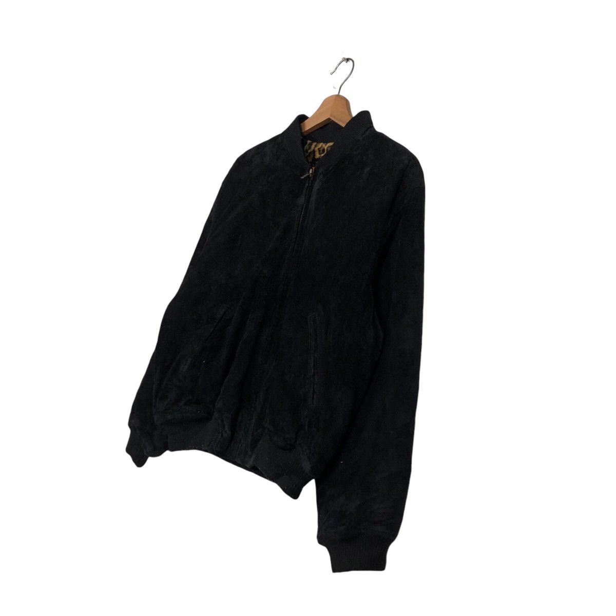 Japanese Brand 📌Vintage Suede Bomber Jacket Mink Fur Blanket Issey Miyake Size US M / EU 48-50 / 2 - 3 Thumbnail