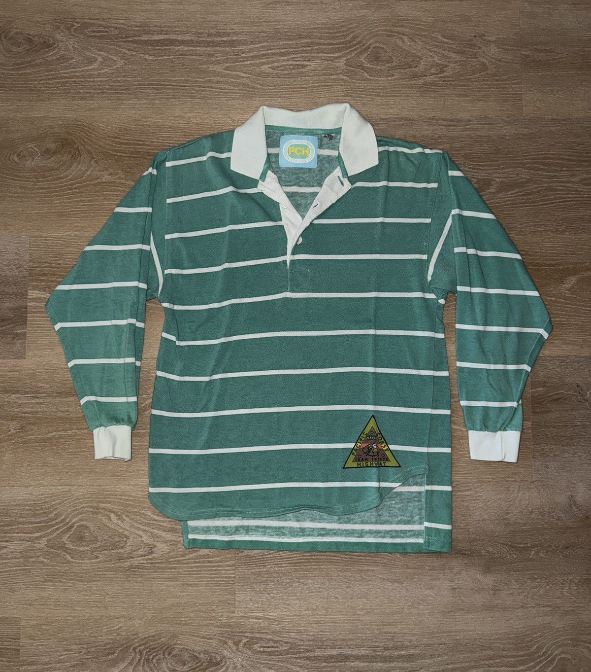 Other Vintage 90’s Pacific Coast Highway Long Sleeve Striped Polo Size US M / EU 48-50 / 2 - 1 Thumbnail