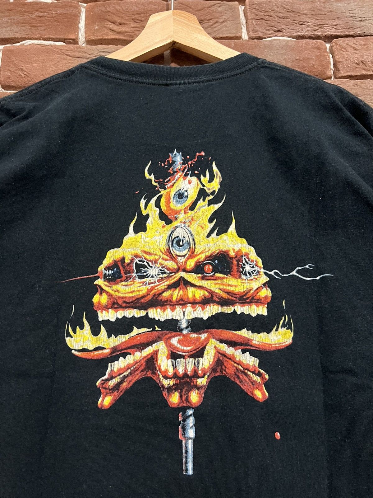 Band Tees Vintage 2003 Iron Maiden Seventh Son Band Metal Tshirt Y2K Size US L / EU 52-54 / 3 - 3 Thumbnail