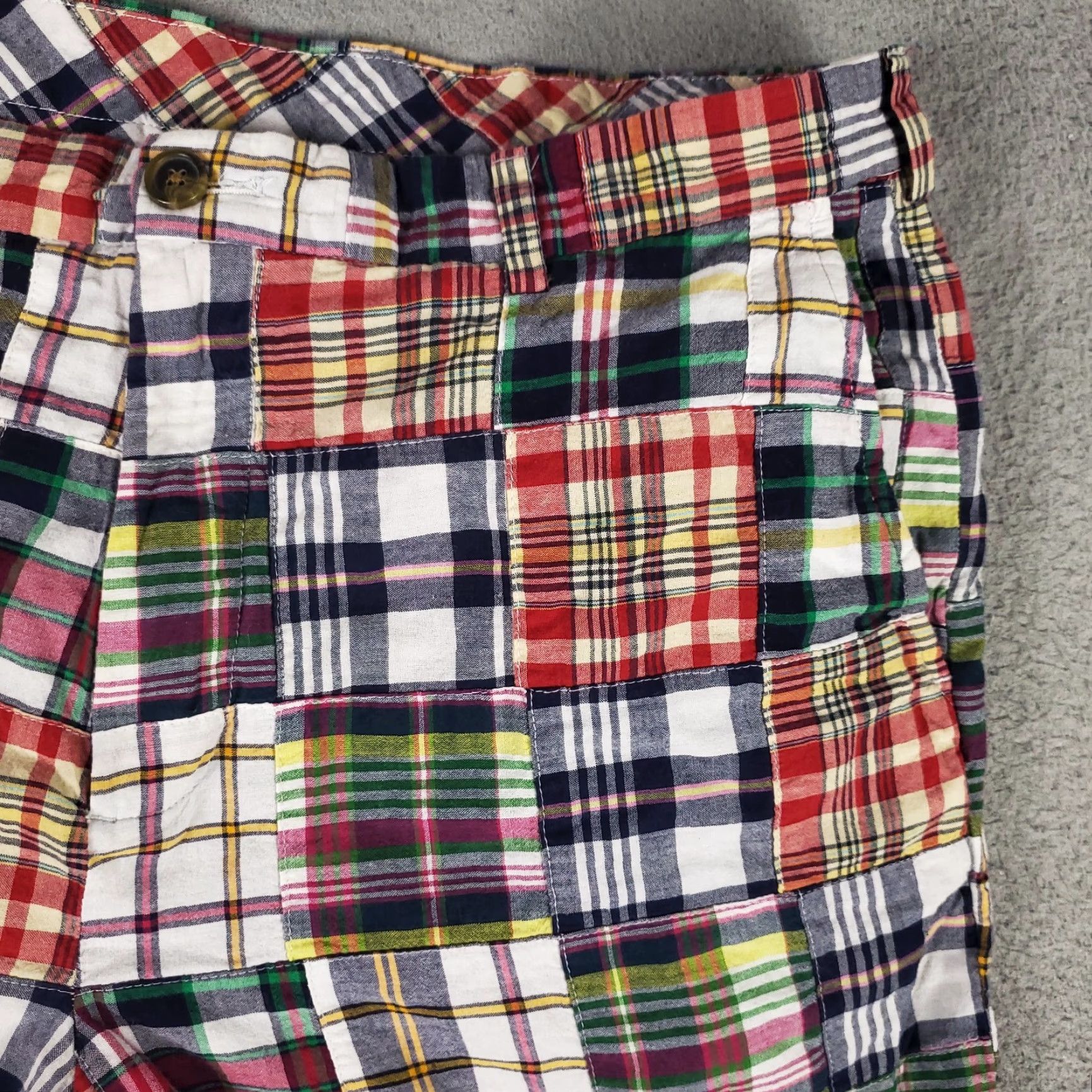 Brooks Brothers VINTAGE Brooks Brothers Shorts Mens 38 Chino Flat Front Plaid Casual Classic Preppy Blue Size US 38 / EU 54 - 3 Thumbnail