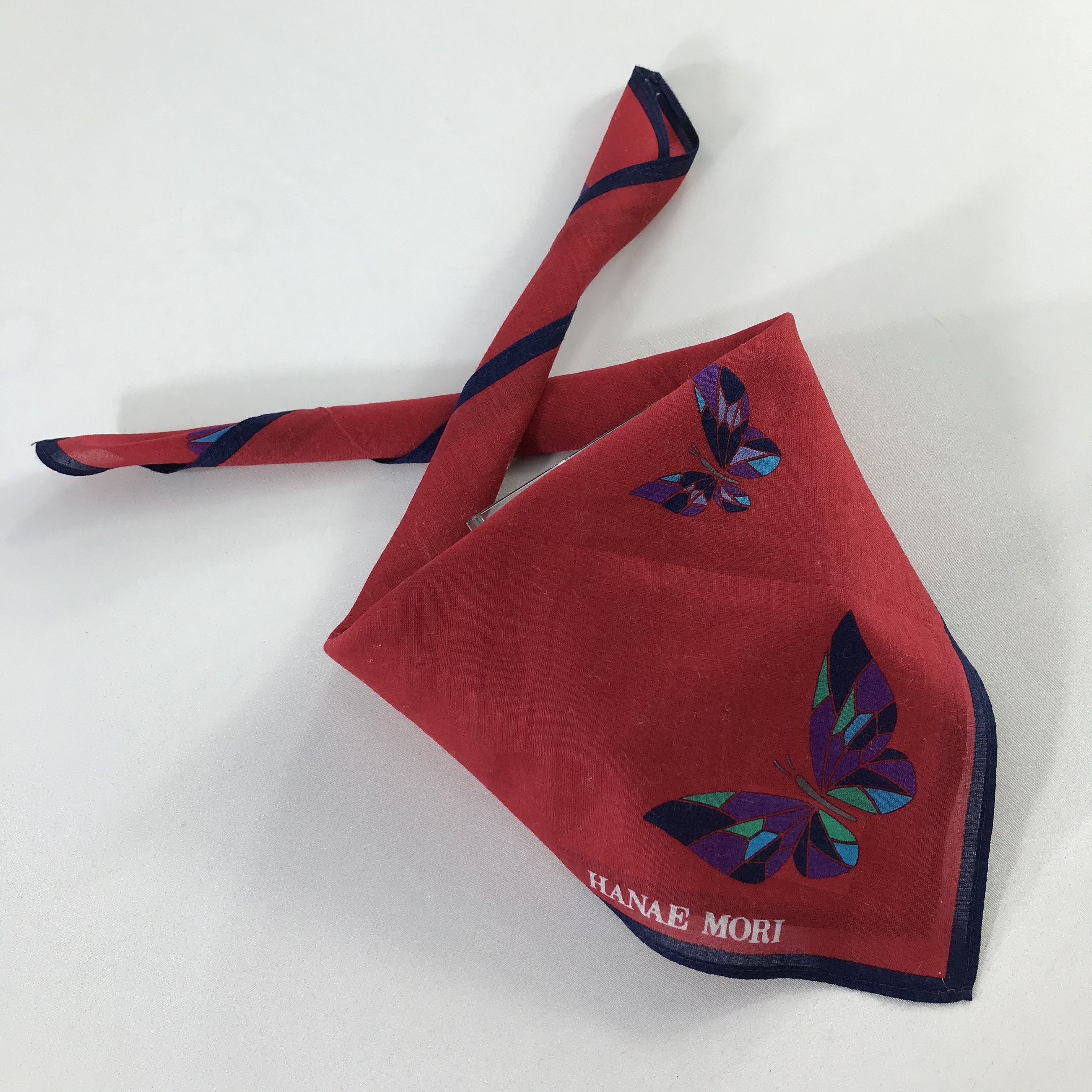Hanae Mori × Vintage Hanae Mori Bandana / Handkerchief / Neckerchief - S801 Size ONE SIZE - 4 Thumbnail