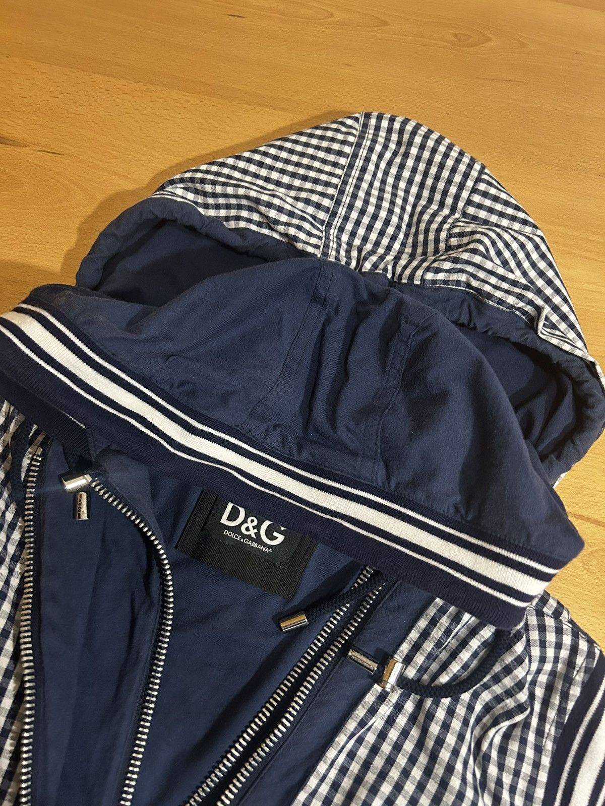 Dolce & Gabbana D&G Dolce & Gabbana Archive Hybrid Gingham Layered Jacket Size US S / EU 44-46 / 1 - 6 Thumbnail