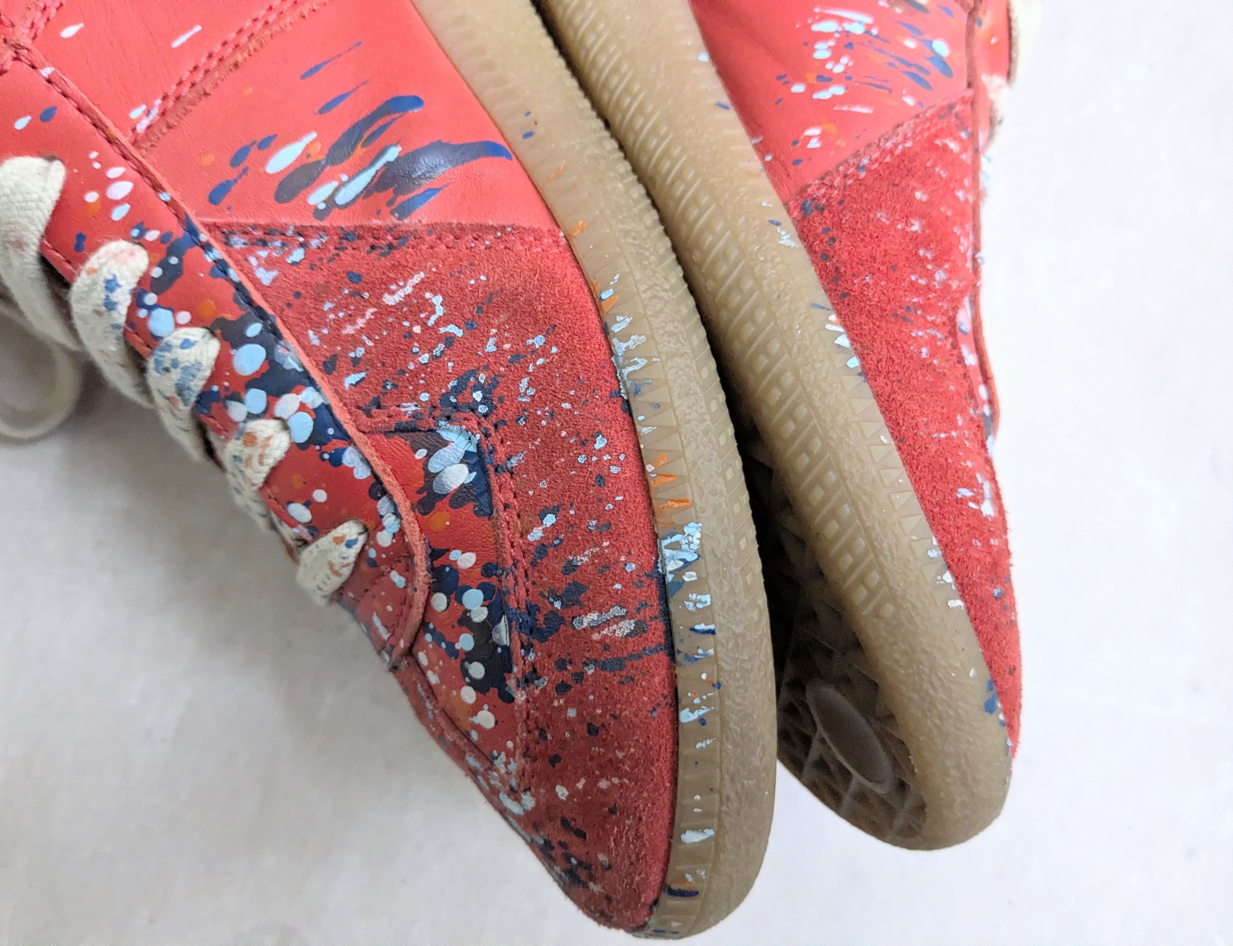 Maison Margiela Maison Margiela Replica GAT Red Paint Splatter 9 42 Size US 9 / EU 42 - 9 Thumbnail