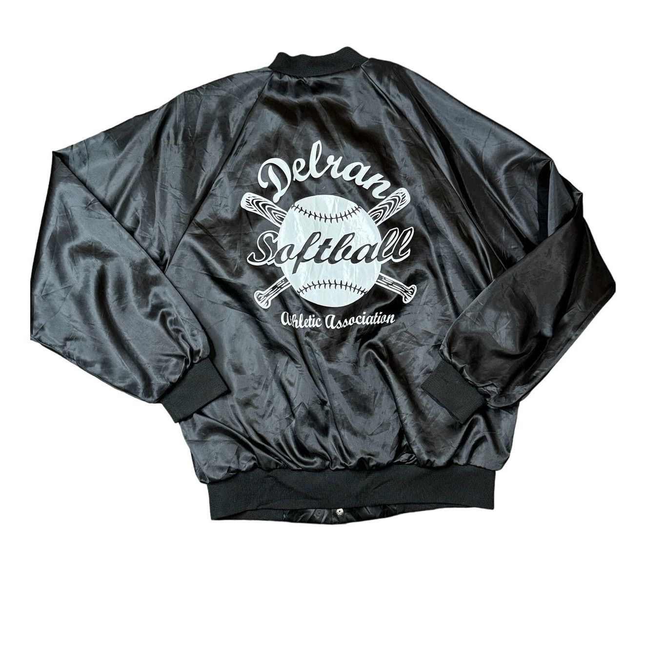 Vintage Vintage Cardinal Satin Jacket Embroidered "Mindy" Softball Size US XL / EU 56 / 4 - 1 Thumbnail