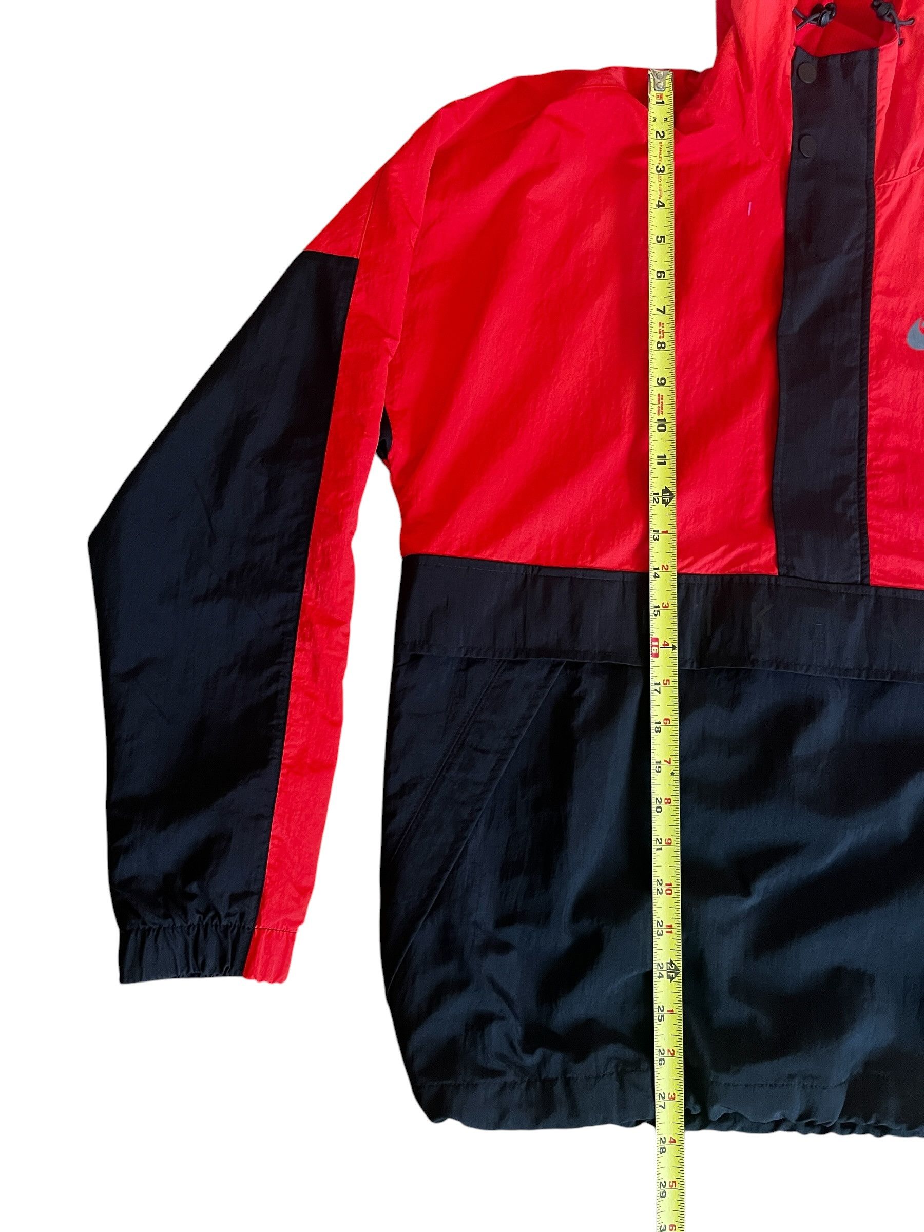 Nike Nike Air Woven Half-Zip Windbreaker Red Black M Size US M / EU 48-50 / 2 - 3 Thumbnail