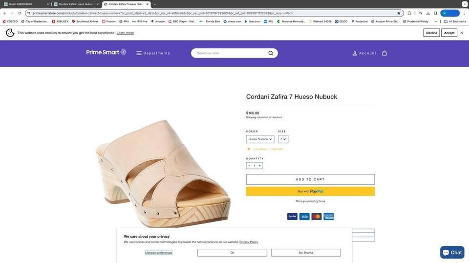 Other Cordani Zafira Hueso Nubuck 6 M. SAVE $81.00 Size US 6 / IT 36 - 2 Thumbnail