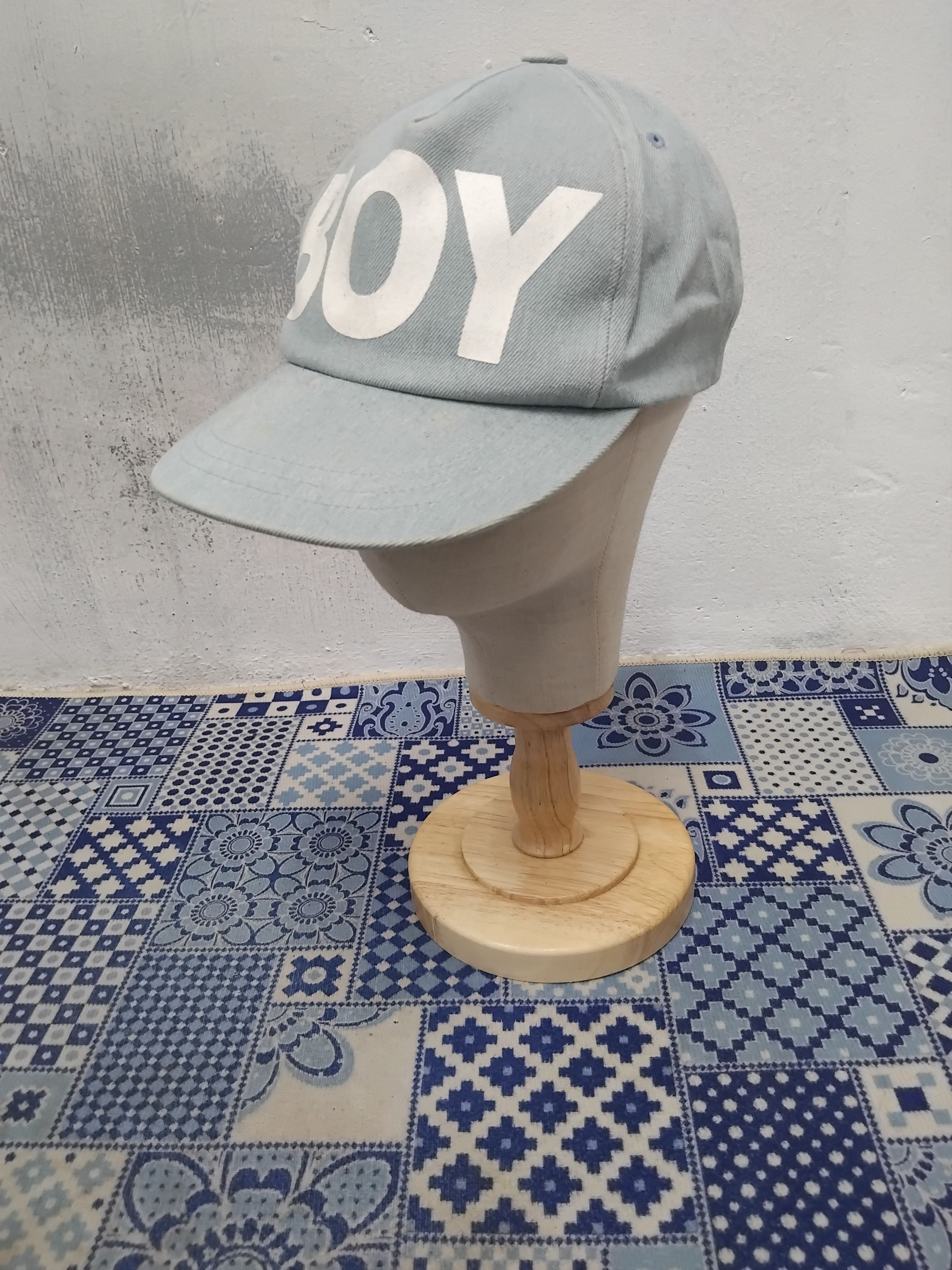 Japanese Brand Boy street boy soft blue cap Size ONE SIZE - 1 Thumbnail