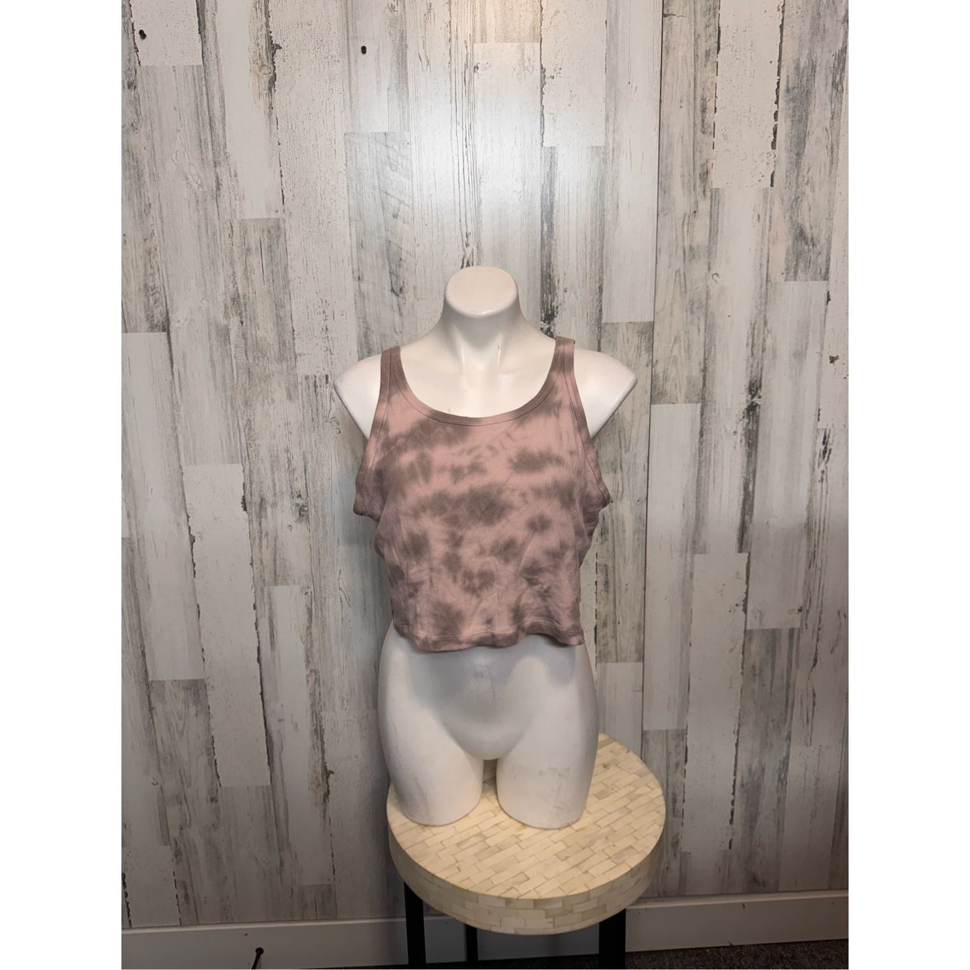 Victoria's Secret Victoria’s Secret PINK Tie Dye Crop Tank Top XXL Pink Gray S Size XXL / US 16-18 / IT 52-54 - 1 Thumbnail